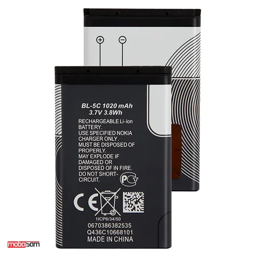 باتری اصلی موبایل مدل BL-5C ظرفیت 1020mAh مناسب برای گوشی های نوکیا