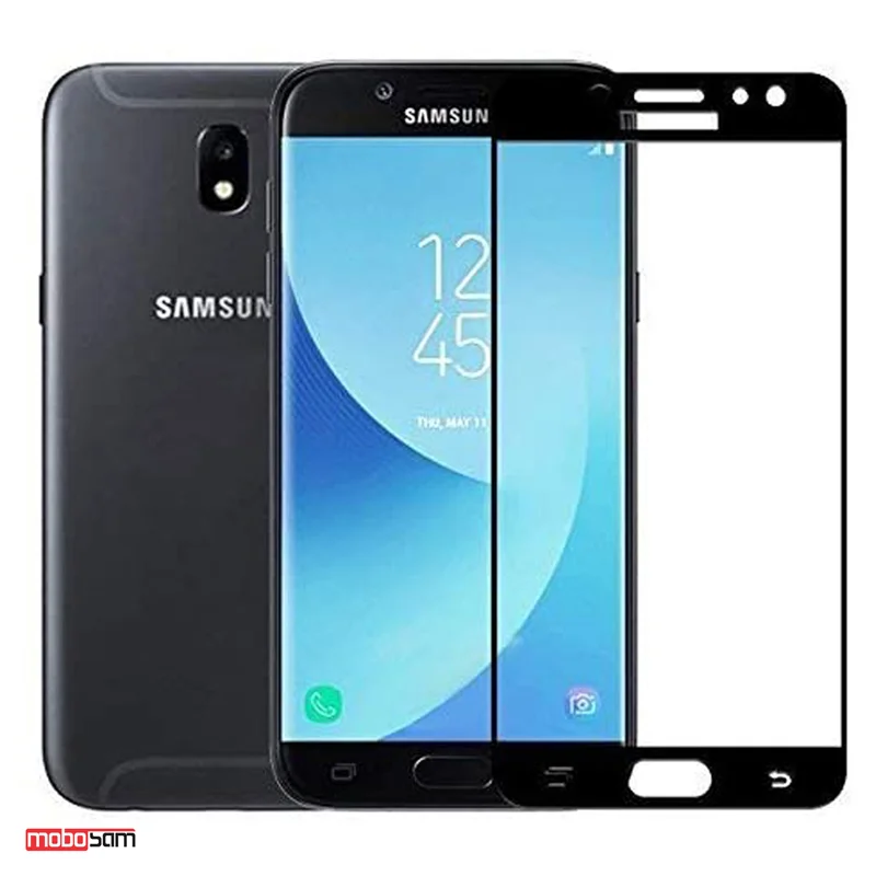 محافظ صفحه نمایش شیشه ای تمام صفحه 21D مناسب برای گوشی موبایل سامسونگ Galaxy J7 Pro