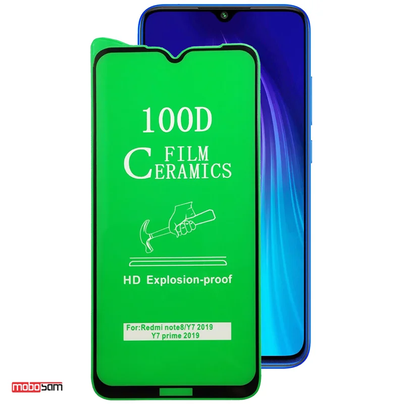 محافظ صفحه نمایش سرامیکی تمام صفحه 100D مناسب برای گوشی موبایل شیائومی Redmi Note 8
