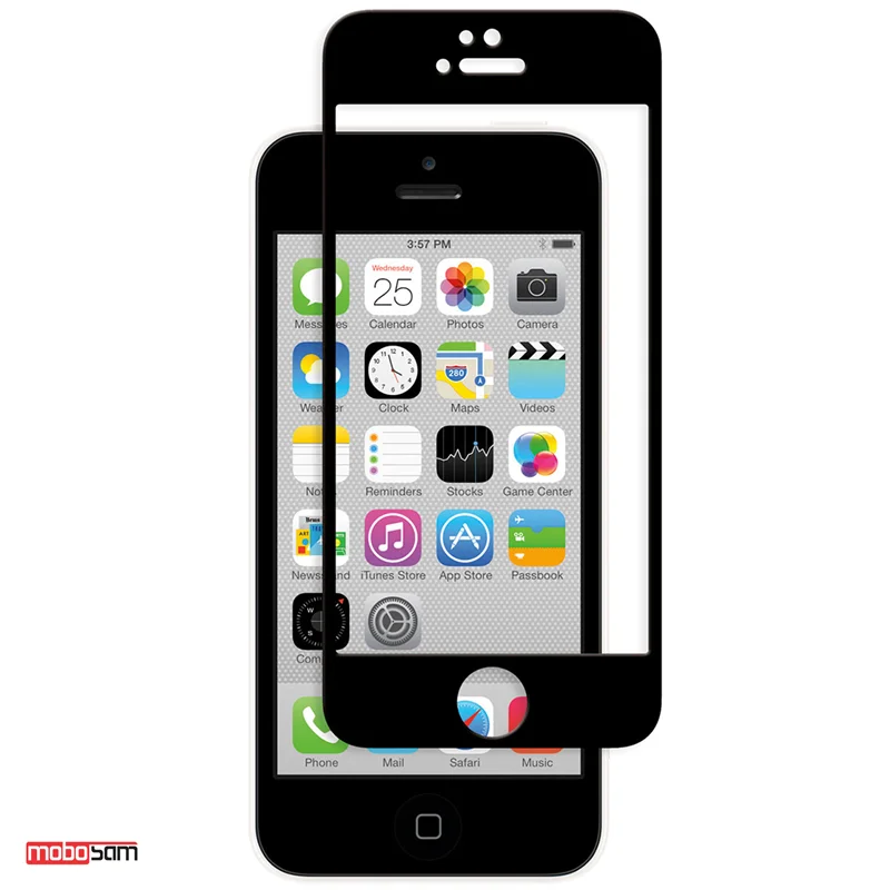 محافظ صفحه نمایش سرامیکی تمام صفحه 100D مناسب برای گوشی موبایل اپل iPhone 5/5s