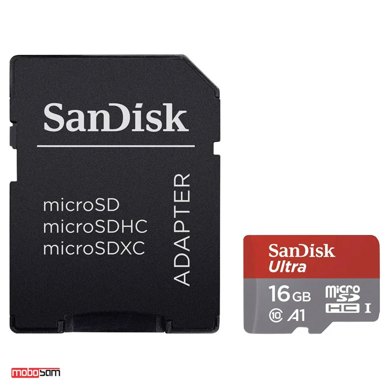 کارت حافظه microSDHC سن دیسک مدل Ultra کلاس 10 استاندارد UHS-I سرعت 98MBps ظرفیت 16 گیگابایت به همراه آداپتور SD
