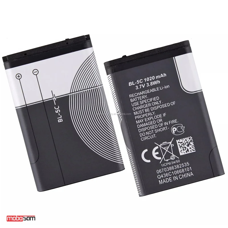 باتری موبایل مدل BL-5C ظرفیت 1020mAh مناسب برای گوشی های نوکیا